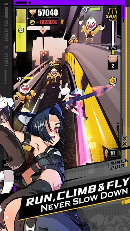战斗少女跑酷