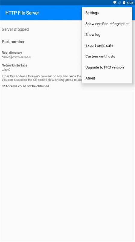 HTTP File Server(共享服务器)手机版安装v1.5.7截图4