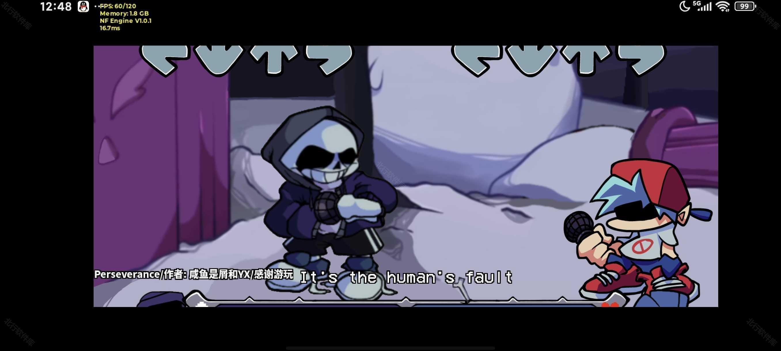 fnf尘埃传说3.0游戏玩法2