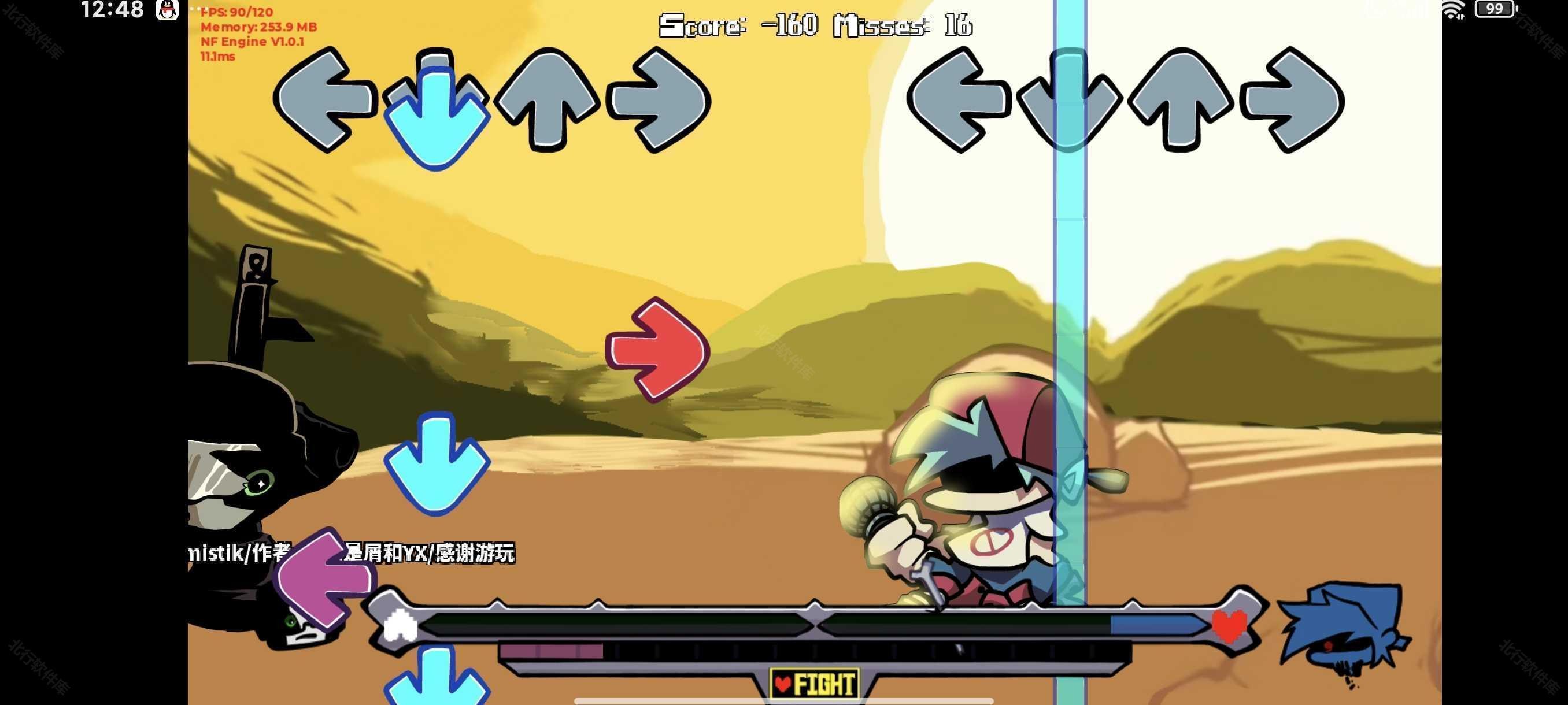 fnf尘埃传说3.0游戏玩法3