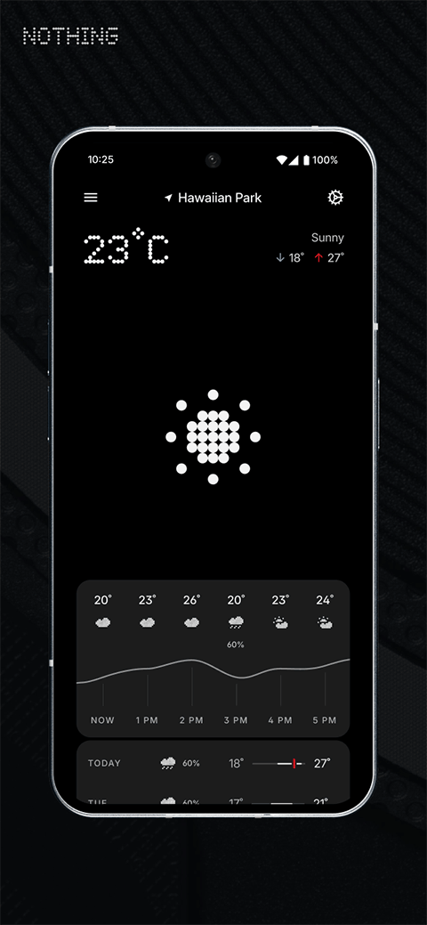 nothing天气