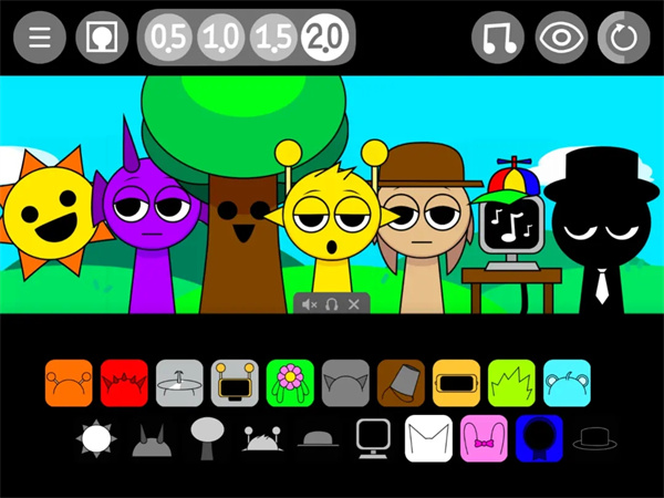 节奏盒子Sprunki变速版最新版v1.1.1截图1