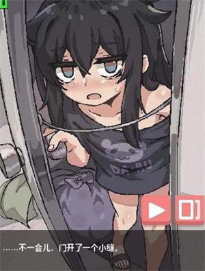 阴暗房间的少女