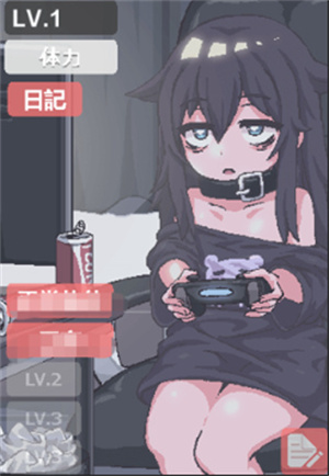 阴暗房间的少女