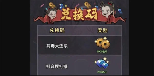 病毒大逃杀最新兑换码 病毒大逃杀兑换码大全