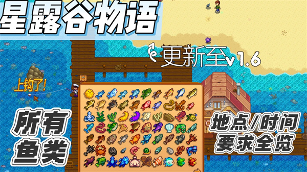 星露谷物语全部鱼类分布位置详情