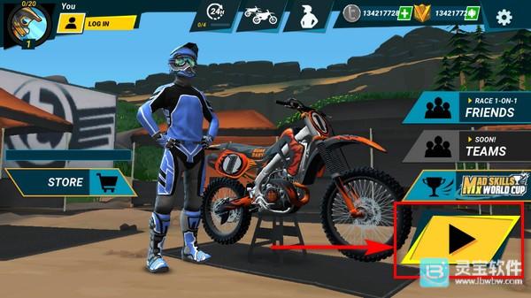 疯狂技能越野摩托车3中文版简单操作介绍1