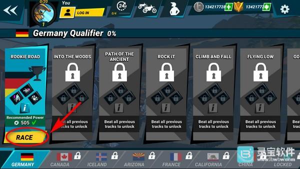 疯狂技能越野摩托车3中文版简单操作介绍2