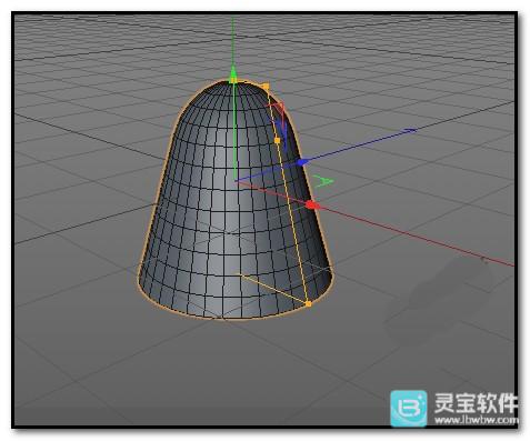 C4D怎么将圆锥顶部与底部打磨圆滑