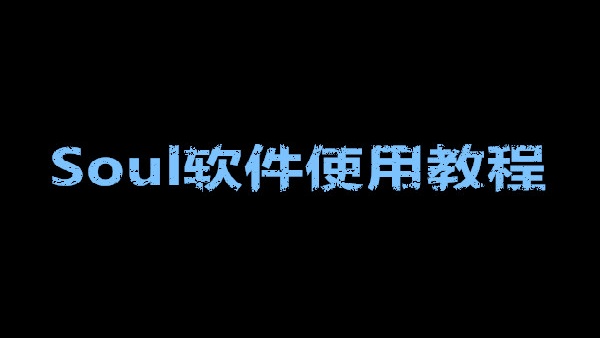Soul使用教程