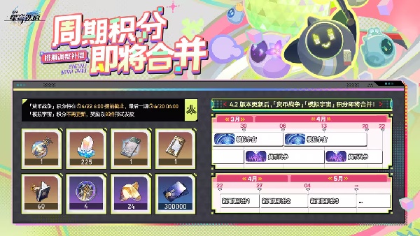 崩坏星穹铁道周期积分即将合并 | 排期调整补偿