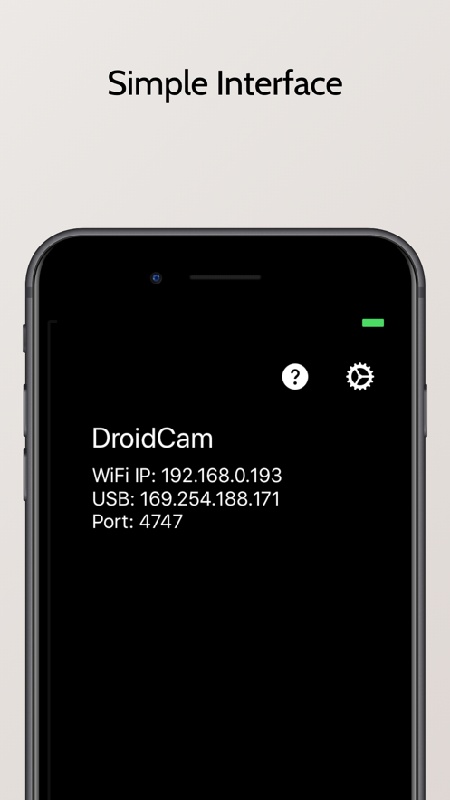 DroidCam手机端