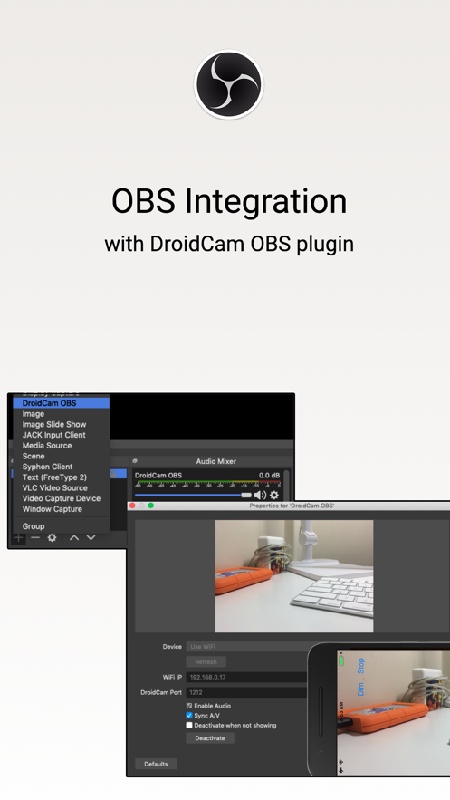 DroidCam手机端