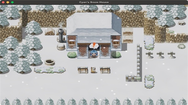 青色的雪之屋